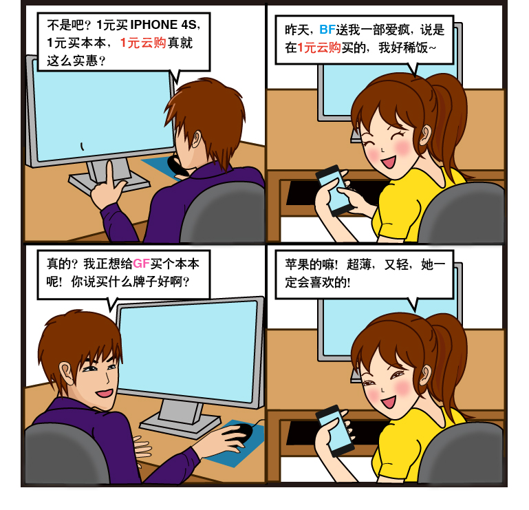 商业四格漫画合集
