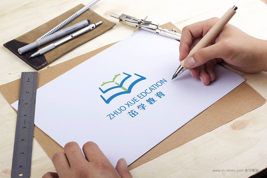 黄远海设计作品:茁学教育品牌logo设计