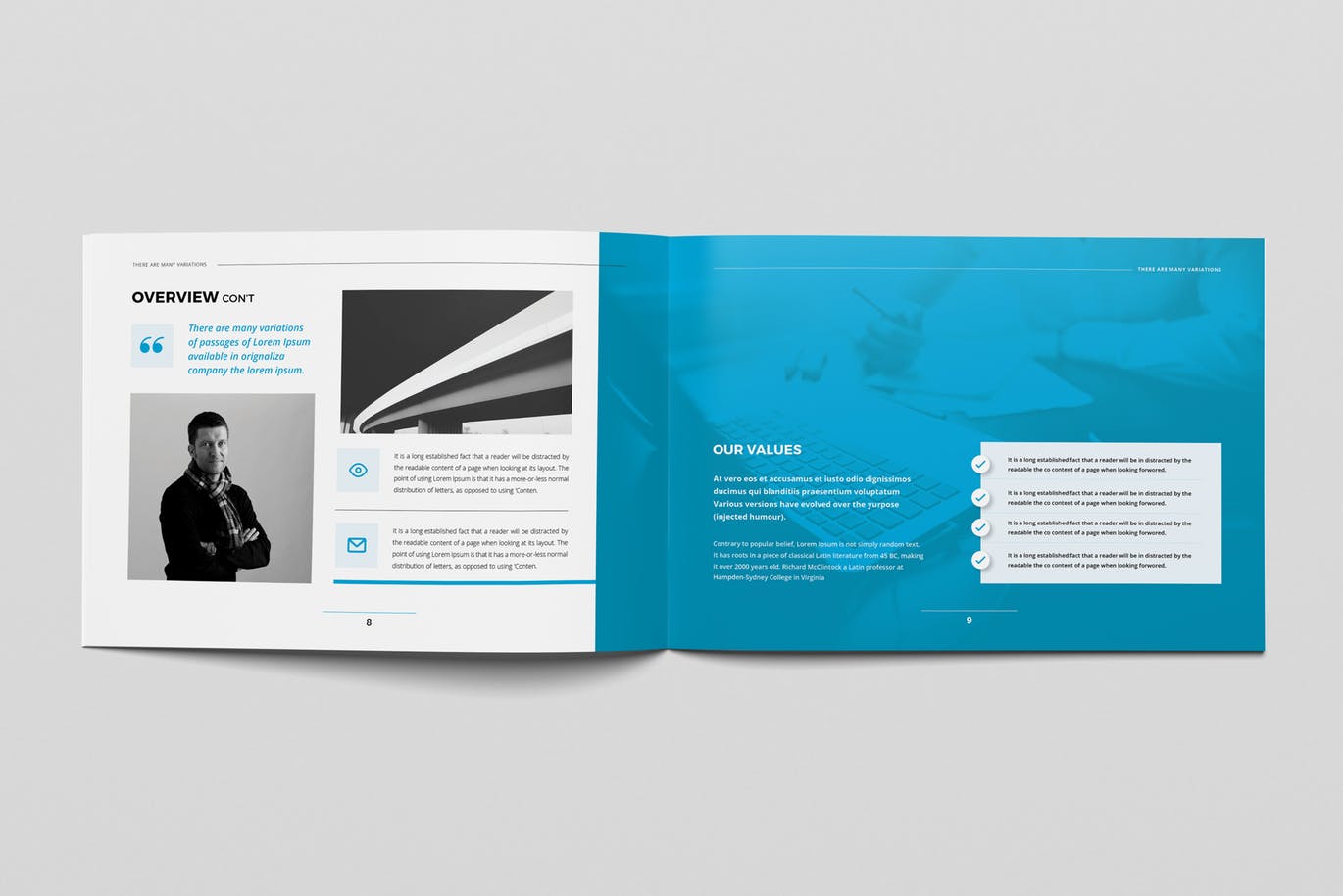 横版简约公司商务画册宣传册素材_赞设计_【68design】