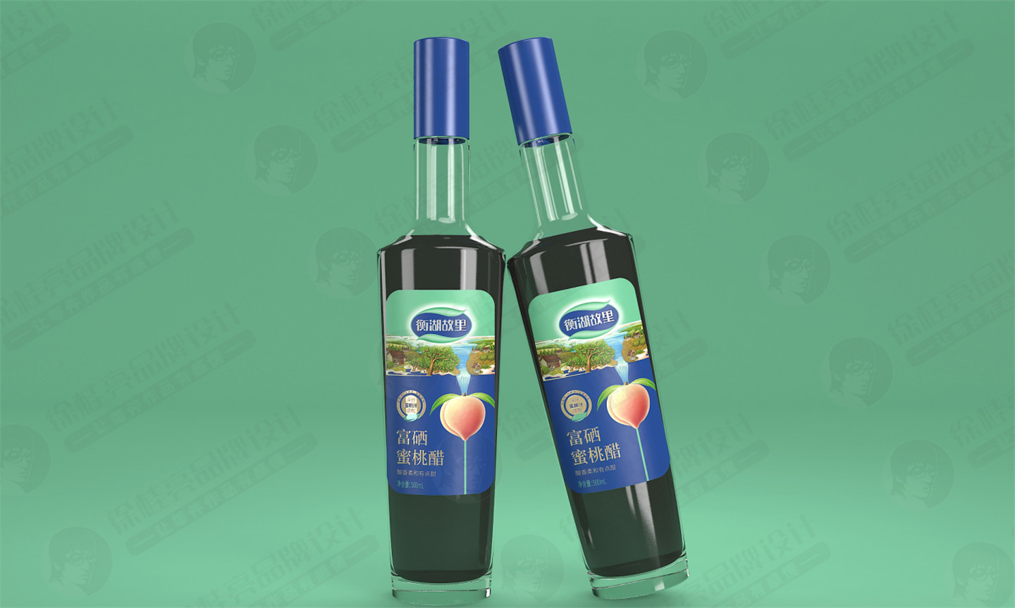衡湖故里富硒蜜桃醋徐桂亮品牌设计
