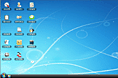 windows系统样式桌面图标管理后台界面