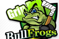青蛙冰球对标设计BullFrogs卡通吉祥物