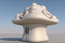 C4D建造蘑菇房子,云琥C4D