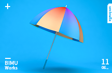 C4D Cartoon umbrella