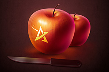 临摹任星星老师《PS鼠绘苹果与水果刀》