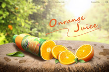 橙汁饮料 切片 合成图【练习~】