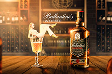 Ballantine‘s威士忌酒类创意合成