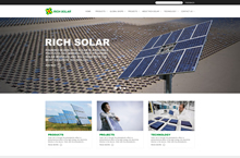 太阳能企业站首页设计