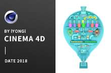C4D、海报、创意、灯泡、3D