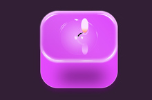 紫色的小蜡烛