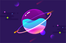 渐变星球