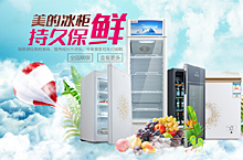 美的冷柜冰箱水果饮料食品