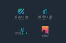 城市 地产 物业标志 logo设计提案