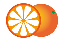 画了个橘子