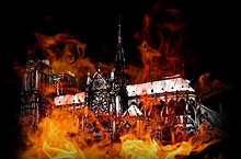 巴黎圣母院火灾整形美容海报
