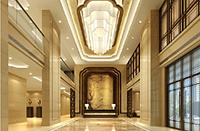 泸州酒店设计大堂背景墙设计水木源创设计