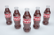 C4D-可乐瓶建模渲染练习
