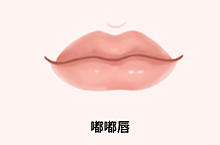 嘴唇类型—医疗插画一组 嘴型