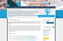 无线通信、网络与信息技术国际学术会议