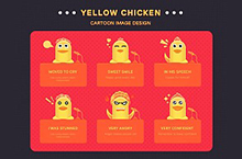 Yellow chicken Cartoon image design！