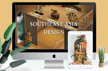 东南亚建筑C4D方案