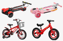 产品精修  儿童自行车修图  滑板车修图