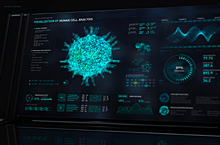 一个生物医学数据可视化大屏设计