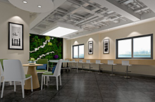 2000㎡大型办公室装修案例-江汉生态现代装修案例
