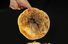 食品类目 美食 梅菜扣肉饼拍摄 黑衣人摄影