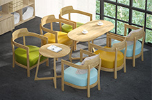 C4D家具建模OC渲染北欧风书吧桌椅电商海报