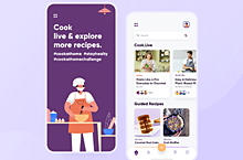 分享一款UI设计现场烹饪APP界面设计。
