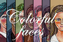 Colorful Faces