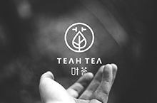 叶茶奶茶店logo
