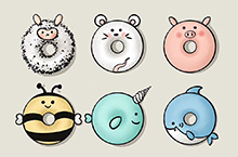 甜甜圈动物icon