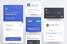 UI设计金融科技界面设计移动组件制作。