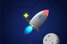 AE小动画-星空下的火箭