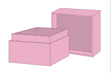 粉色绒毛小戒指盒