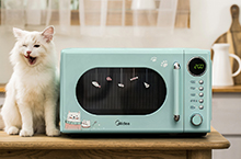 美的猫猫微波炉文描｜撸猫、干饭、真香～
