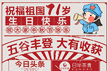 国庆饮品海报 手机海报 文字排版 旧报纸风