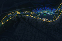 照明专项设计，城市夜景照明规划设计教程/城市大场景鸟瞰图PS夜景效果设计