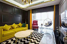 106平米的现代轻奢风二居室，营造出优雅不凡的艺术气质