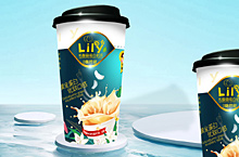 百合奶茶包装设计-打造女神不老容颜奶茶-黑森林品牌设计