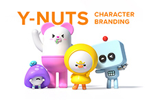 Y-nuts Friends 韩国IP形象临摹