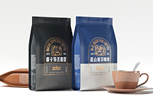 摩卡咖啡蓝山咖啡拿铁咖啡包装袋设计固体饮料包装设计©原创作品