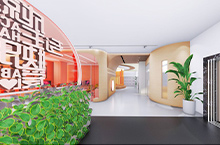 天橙小白鸽舞蹈学校深化版（兖州校区）门头设计及校区设计