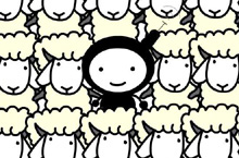 《羊圈》小黑娃漫画系列作品