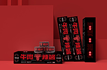 宽味食品牛肉辣酱包装设计