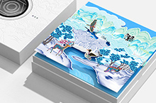 农夫山泉-长白雪水卡礼盒包装设计