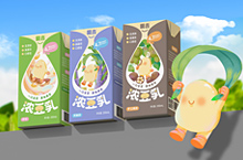 開鑫浓豆乳包装设计｜豆子的健康新探索
