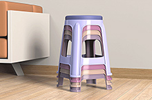 家用塑料凳--建模渲染详情页